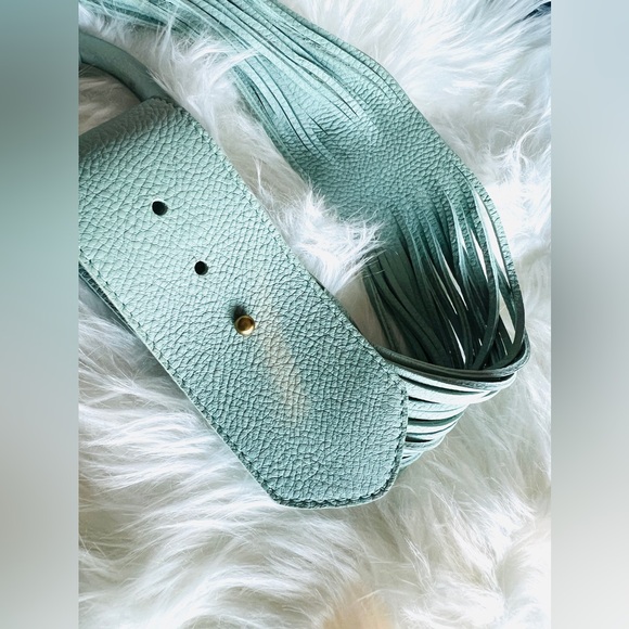 🇨🇦 Brave Leather Collection - Zuna Seafoam Leather Belt - Picture 6 of 9